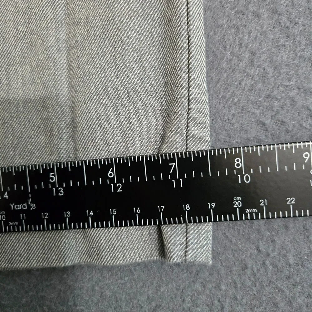 J. Crew Men 35X32 (35X30) Gray Flat Front The Sutton Straight Leg Chino Pants